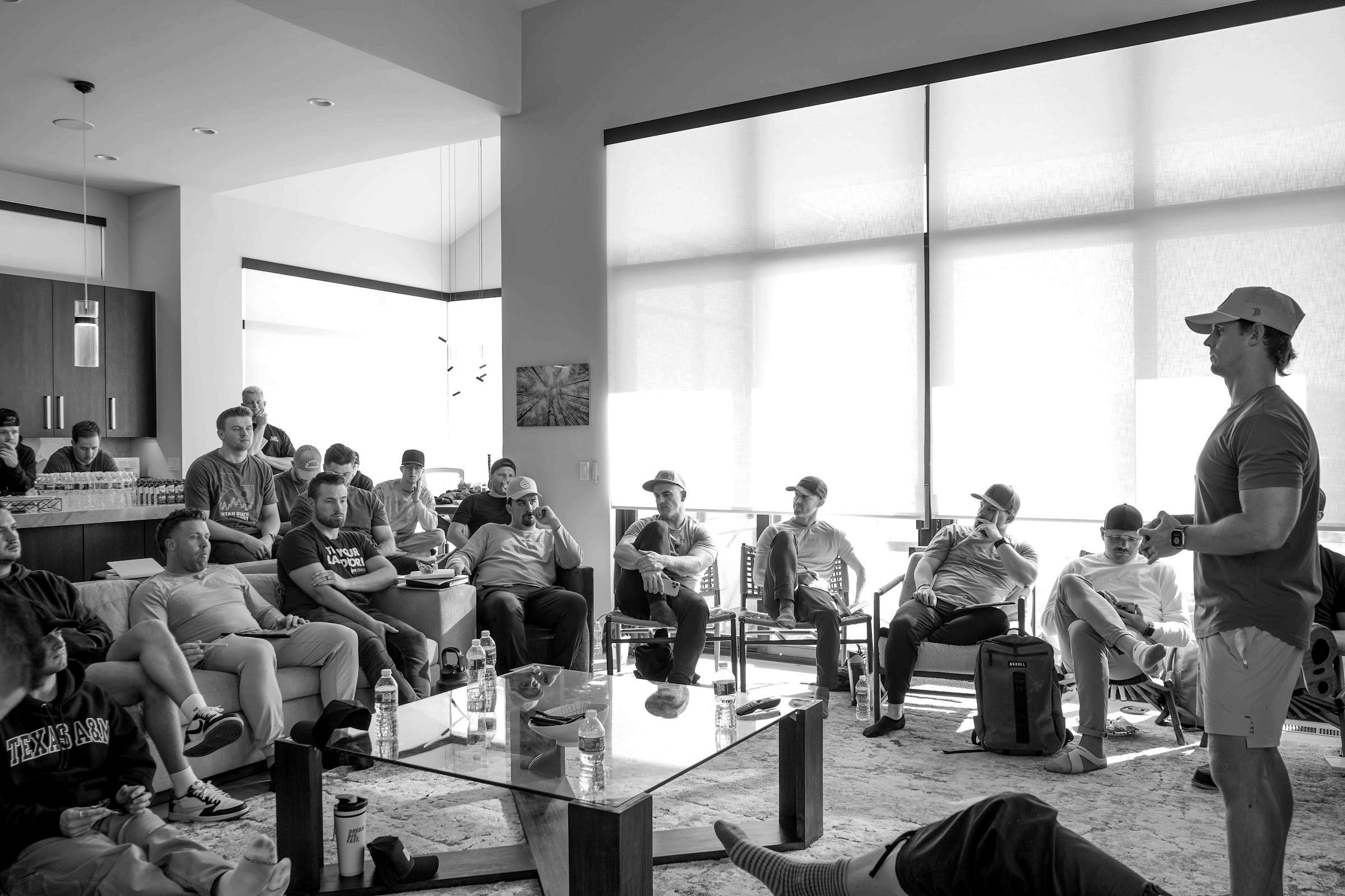 Brody Fausett teaching a small group at a Build Big Fast AI intensive