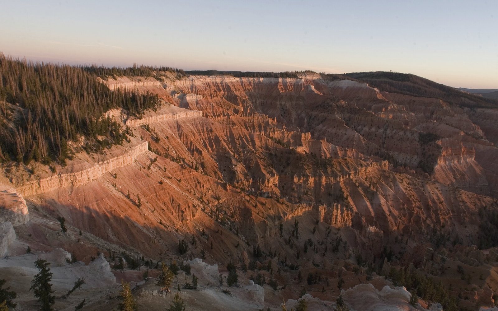 Cedar Breaks near Brian Head at sunset