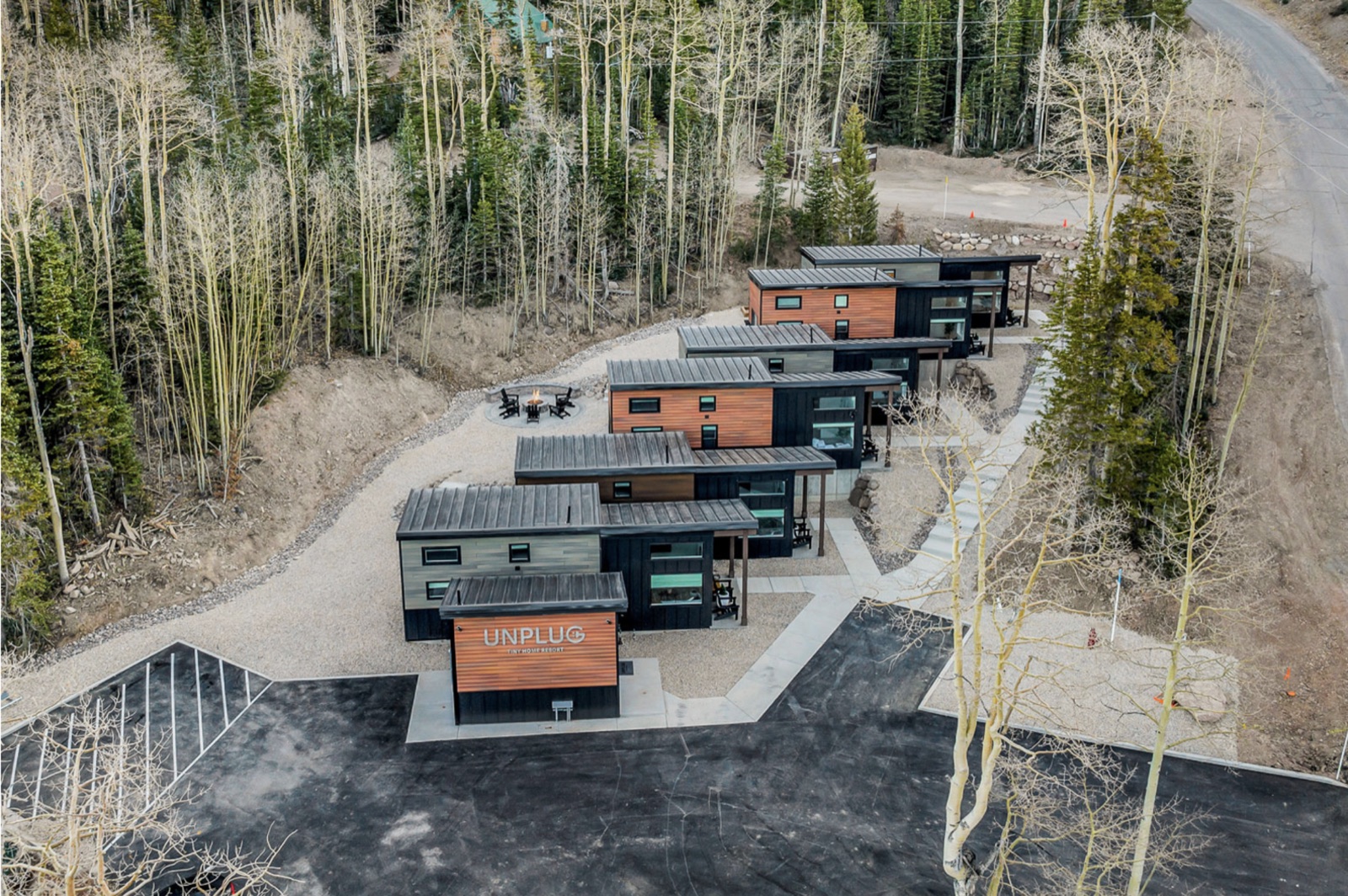 The Unplug Resort cabins in the aspens